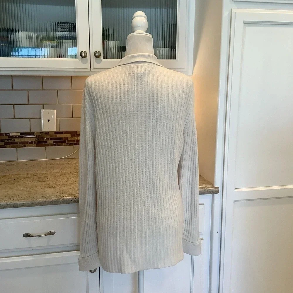 Drapers & Damon’s Long Button Cream Cardigan